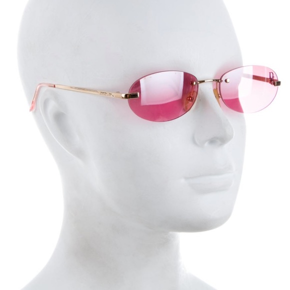 Pink authentic Dior sunglasses with case - Picture 2 of 9